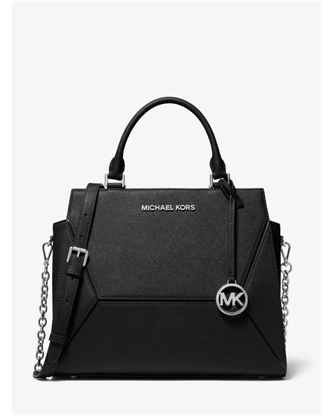 michael kors prism saffiano leather large satchel|Michael Kors saffiano bag black.